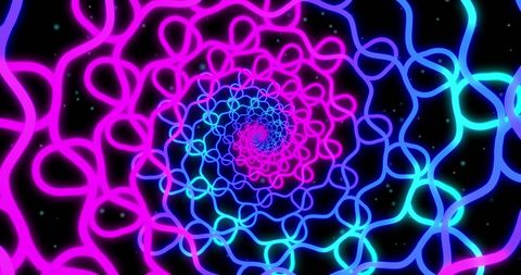 Hypnotic Neon Purple and Blue Spiral Pattern - Download Free Stock Images Pikwizard.com