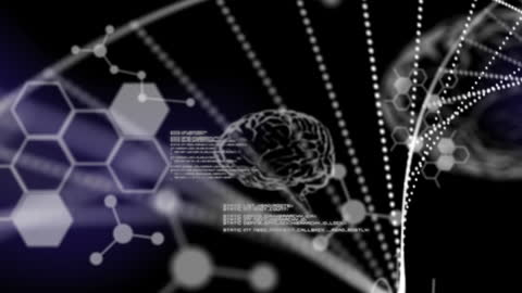 Futuristic AI Brain with Digital Connections