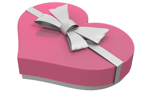heart shaped transparent gift box with elegant ribbon - Download Free Stock Videos Pikwizard.com