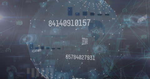 Futuristic Digital Network Illustration with Global Connectivity