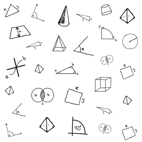 mathematical shapes pattern on transparent background - Download Free Stock Videos Pikwizard.com