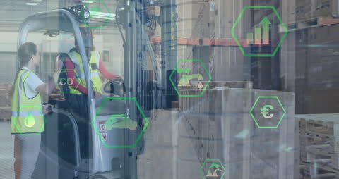 Warehouse Operations with Digital Integration and Technology Overlays