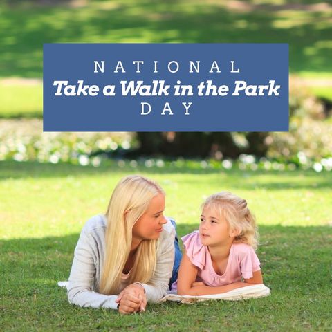 Mother and daughter enjoying time on national park day celebration