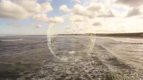 Ocean Horizon and Digital Network Fusion Illustrating Progressive Innovation