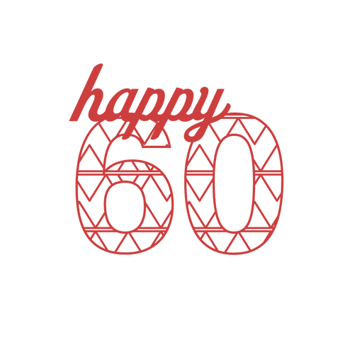 happy 60th birthday red pattern on transparent background - Download Free Stock Videos Pikwizard.com