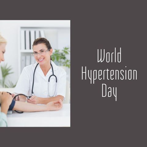 doctor measuring patient's blood pressure on world hypertension day - Download Free Stock Templates Pikwizard.com