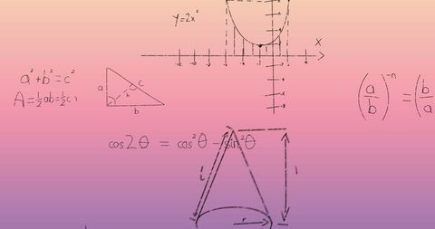 Mathematical Formulas on Gradient Background Concept - Download Free Stock Images Pikwizard.com