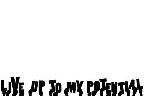 Silhouette of hands and positive quotes on transparent background