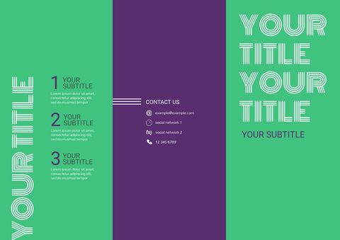Bold Green and Purple Business Event Flyer Template - Download Free Stock Templates Pikwizard.com