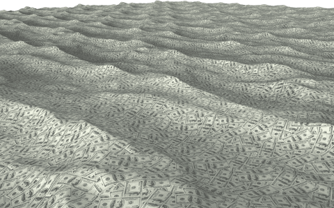 Transparent Waves of US Dollar Bills Form Money Sea - Download Free Stock Videos Pikwizard.com