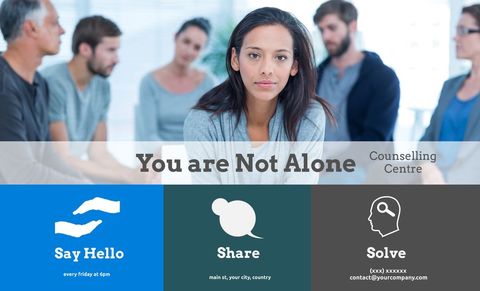 mental health support group with compassionate team - Download Free Stock Templates Pikwizard.com