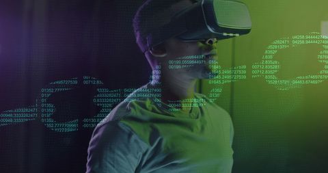 Virtual Reality and Cybersecurity in Digital Data Management - Download Free Stock Images Pikwizard.com