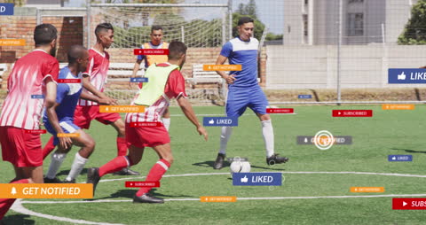 Social Media Interacts with Diverse Soccer Players on Field