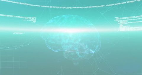 Digital Brain and Data Stream Technology Concept - Download Free Stock Images Pikwizard.com