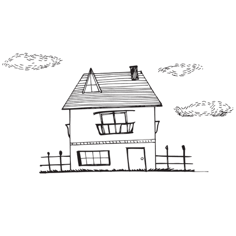 hand-drawn black house illustration with transparent background - Download Free Stock Videos Pikwizard.com
