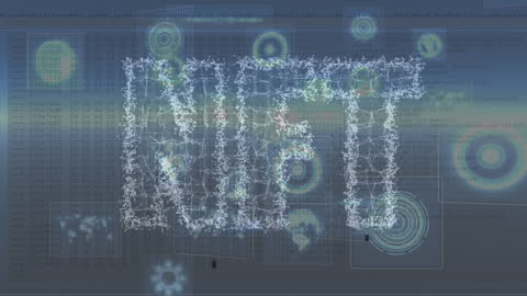 Futuristic NFT Animation with Digital Scope and Data Visual