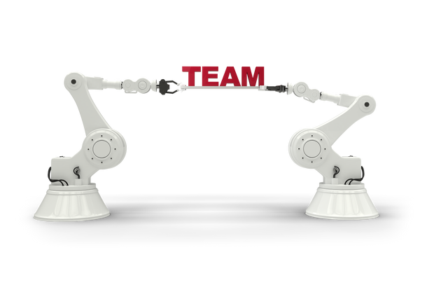 Transparent Industrial Robotic Arms Lifting Team Text Symbol - Download Free Stock Videos Pikwizard.com