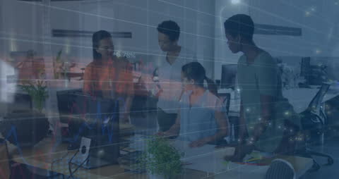 Collaborative Office Environment with Digital Network Overlay