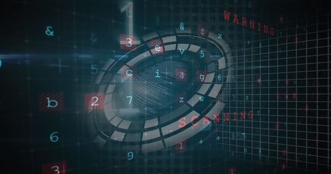 Digital Interface with Secure Data Processing Visual - Download Free Stock Images Pikwizard.com