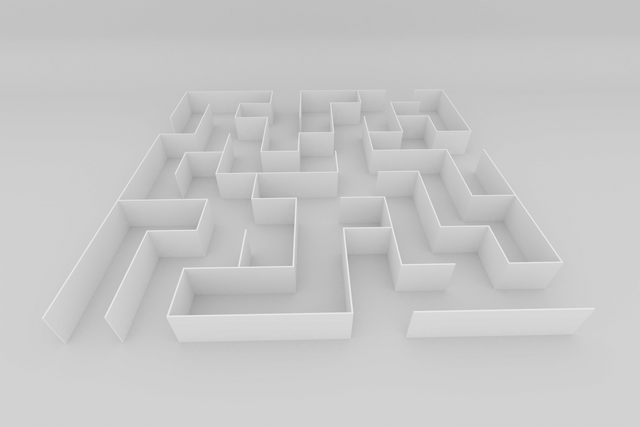 Modern Transparent Labyrinth Concept with Simple White Walls in Minimalist Design - Download Free Stock Videos Pikwizard.com