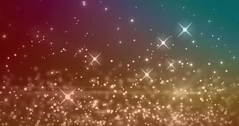 Abstract Gradient Background with Bokeh and Sparkling Stars