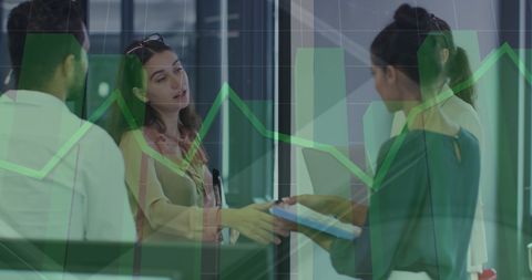 Diverse Business Professionals Discussing in Modern Office