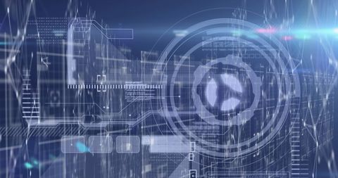 Futuristic Digital Interface Displaying Data Processing Concepts - Download Free Stock Images Pikwizard.com
