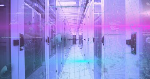 Futuristic Data Center with Holographic Data Overlays - Download Free Stock Images Pikwizard.com