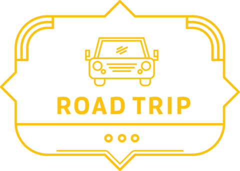 road trip travel icon with car on transparent background - Download Free Stock Videos Pikwizard.com