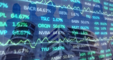 digital financial stock market data with people reflection - Download Free Stock Images Pikwizard.com