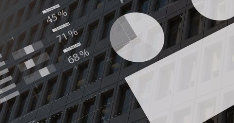 Abstract Digital Interface with Data Processing Overlay