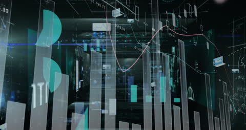 Abstract Financial Data Animation with Graphs