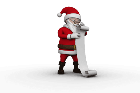 transparent cartoon santa reviewing christmas list - Download Free Stock Videos Pikwizard.com