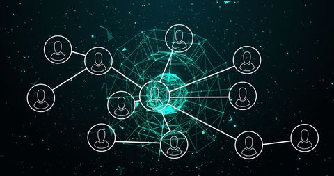 Digital Network Connections with Globe and User Icons - Download Free Stock Images Pikwizard.com