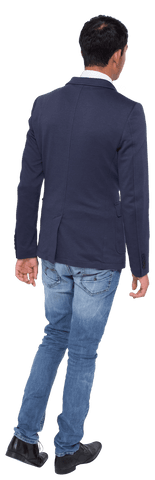 Walking Asian Businessman on Transparent Background