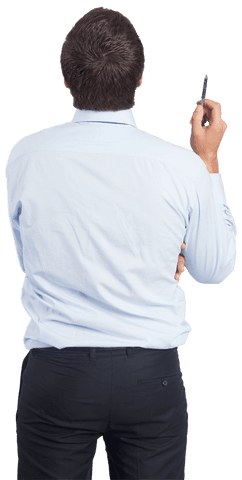 Businessman Backview Isolated on Transparent Background - Download Free Stock Videos Pikwizard.com