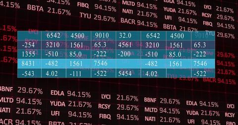 Translucent Data Table on Dynamic Digital Dashboard Background - Download Free Stock Images Pikwizard.com
