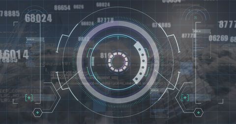 Digital Interface with Financial Data Processing - Download Free Stock Images Pikwizard.com