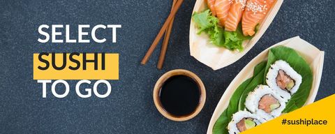 Fresh Sushi Takeaway Selection with Chopsticks and Sauce