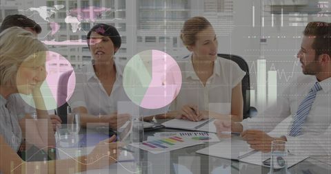 Business Team Analyzing Data Trends in Modern Meeting Room - Download Free Stock Images Pikwizard.com