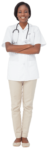 Confident Young Nurse in Uniform with Stethoscope on Transparent Background - Download Free Stock Videos Pikwizard.com
