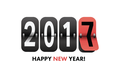 digital countdown illustration for 2017 on transparent background - Download Free Stock Videos Pikwizard.com