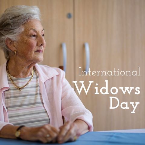 thoughtful elderly woman reflecting on international widows day - Download Free Stock Templates Pikwizard.com