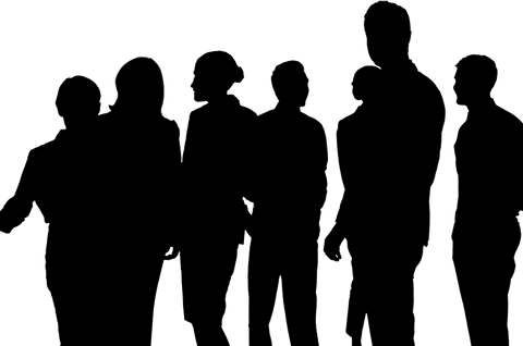 Silhouette Group People on Transparent Background for Business Concept - Download Free Stock Videos Pikwizard.com