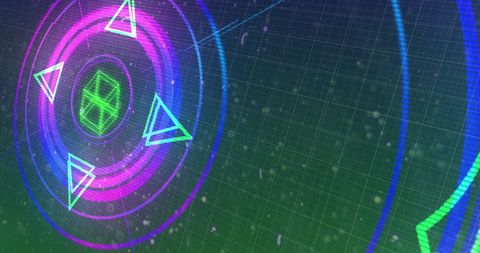 Digital Interface with Colorful Glowing Scan Design - Download Free Stock Images Pikwizard.com