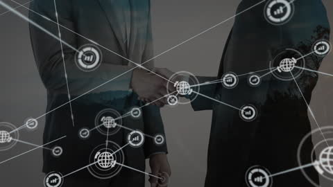 Business Networking and Cooperation Concept with Handshake