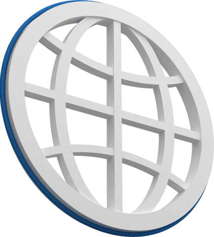 transparent 3d globe symbol with blue edge - Download Free Stock Videos Pikwizard.com