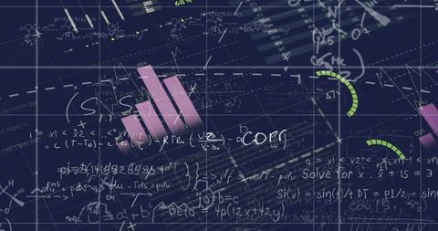 Abstract Statistical Analysis Data with Mathematical Formulas - Download Free Stock Images Pikwizard.com