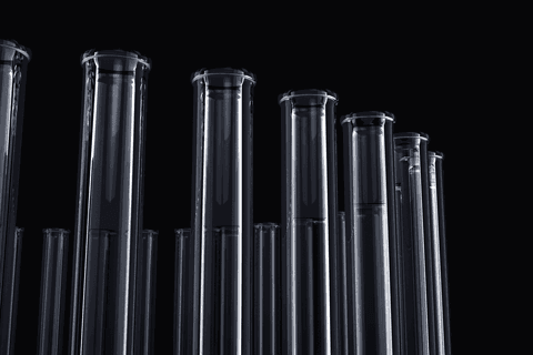 transparent test tubes with dark background - Download Free Stock Videos Pikwizard.com