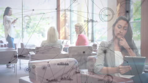 Business Networking and Technology Innovations in Modern Lounge